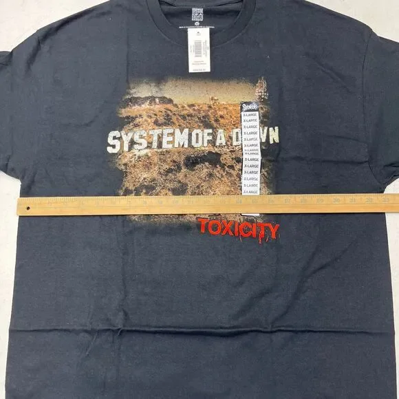 System Of A Down Black Graphic Print T-Shirt Mens Size X-Large NEW Spencers - Picture 5 of 5
